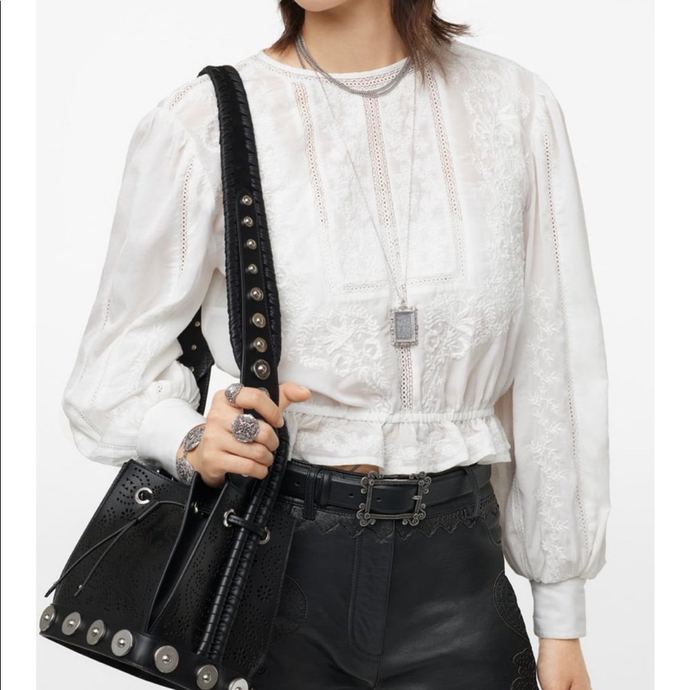 ZARA EMBROIDERED TOP LIMITED EDITION